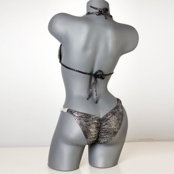 Silver Mirror NPC Bikini Competition Suit - Picture 2 of 2